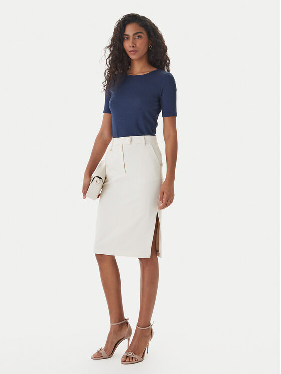 Fracomina Fracomina Φούστα midi FR26SG2012W42901 Καφέ Regular Fit