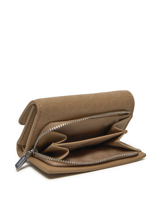 Calvin Klein Calvin Klein Väike naiste rahakott Ck Must Small Trifold_Mono K60K612829 Beež