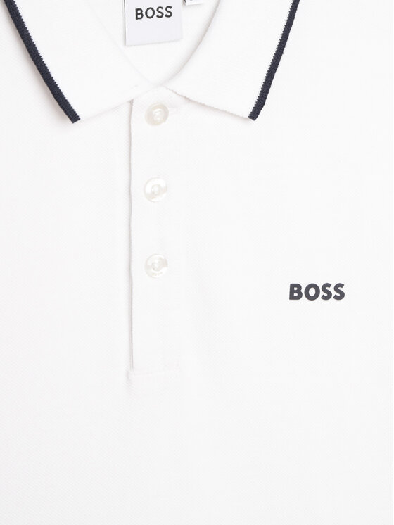 BOSS Boss T-Shirt J05P12 M Biały Regular Fit