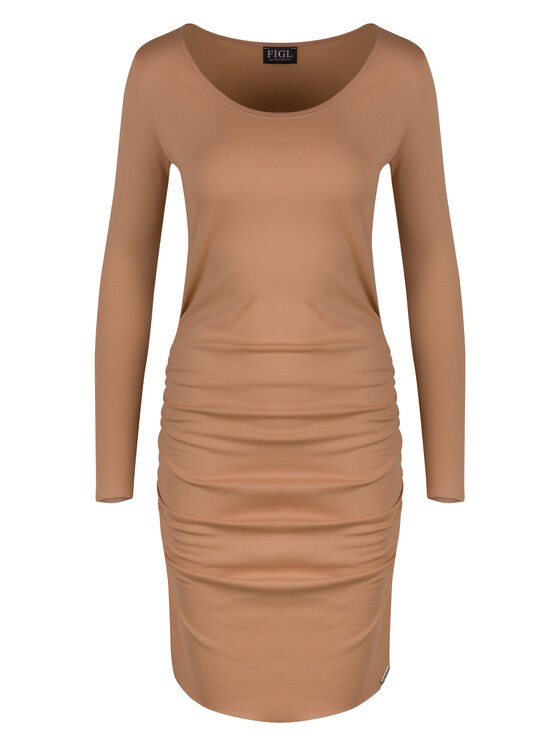 FIGL FIGLFIGL Vestito M714 Beige Slim Fit
