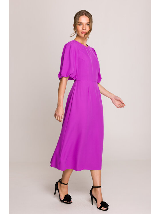 Stylove Stylove Sukienka wieczorowa S399 Fioletowy Premium Fit