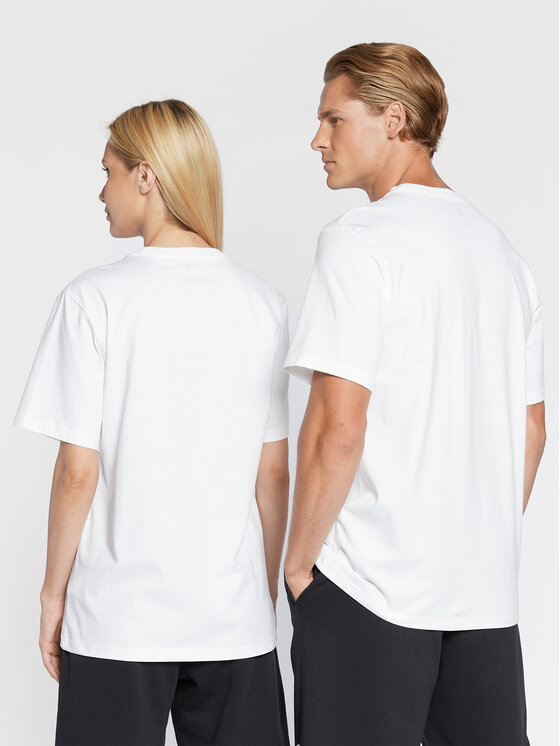 Converse Converse T-Shirt Unisex Core Chuck Patch 10024064-A01 Biały Regular Fit