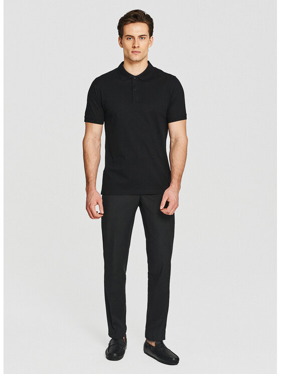 Pako Lorente Pako Lorente Polo P26SF-TX-012 Czarny Classic Fit