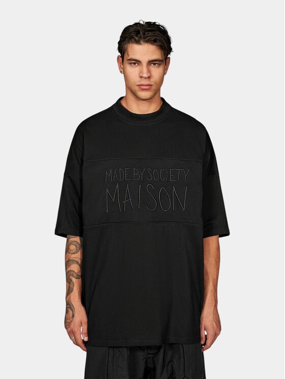 MADE BY SOCIETY MADE BY SOCIETY T-Shirt Silent Form - T17847 Czarny Basic Fit