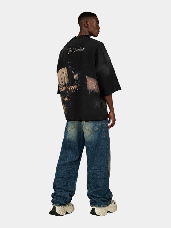 MADE BY SOCIETY MADE BY SOCIETY Ścierka Tricou NEO-VANDAL - T17286 Czarny Basic Fit