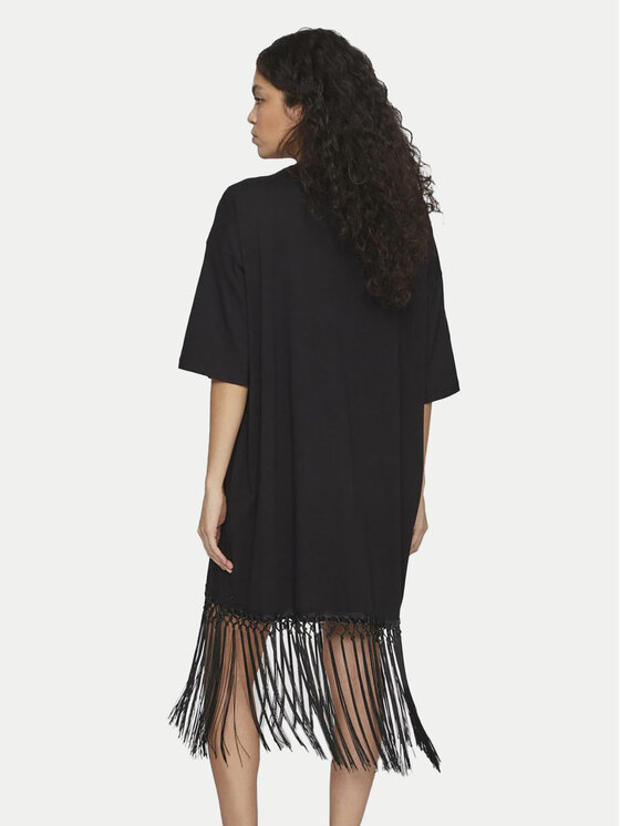 Vila Vila Hétköznapi ruha Kata 14101459 Fekete Oversize
