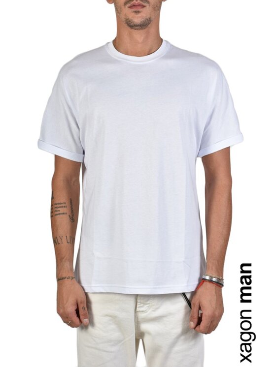 Xagon Xagon T-shirt A20082J30064 Bianco Regular Fit