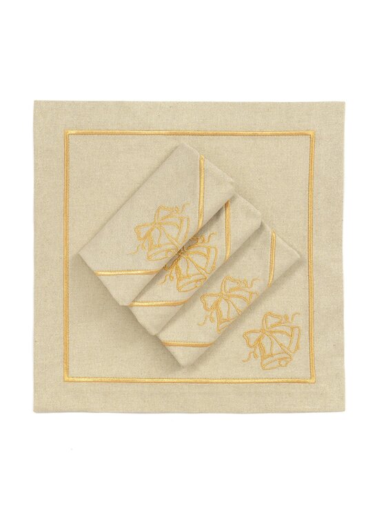 Roseberry Home Roseberry Home Serwetki Jingle Bells Goldenline Złoty