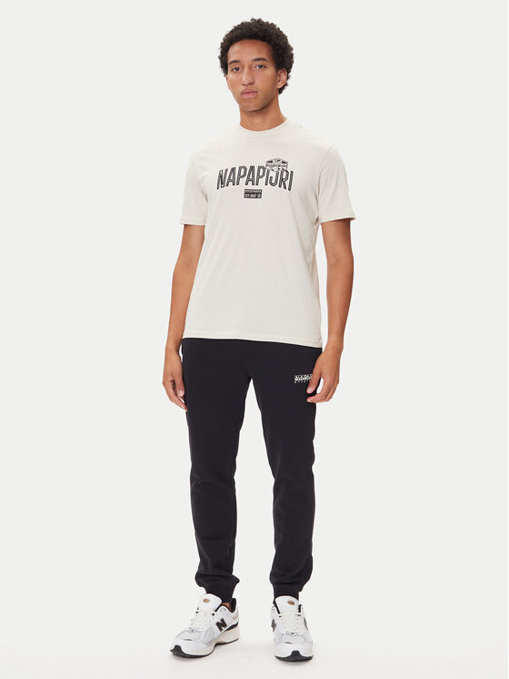 Napapijri Napapijri Donji dio trenerke M-Gori Wint NP0A88UH Crna Relaxed Fit
