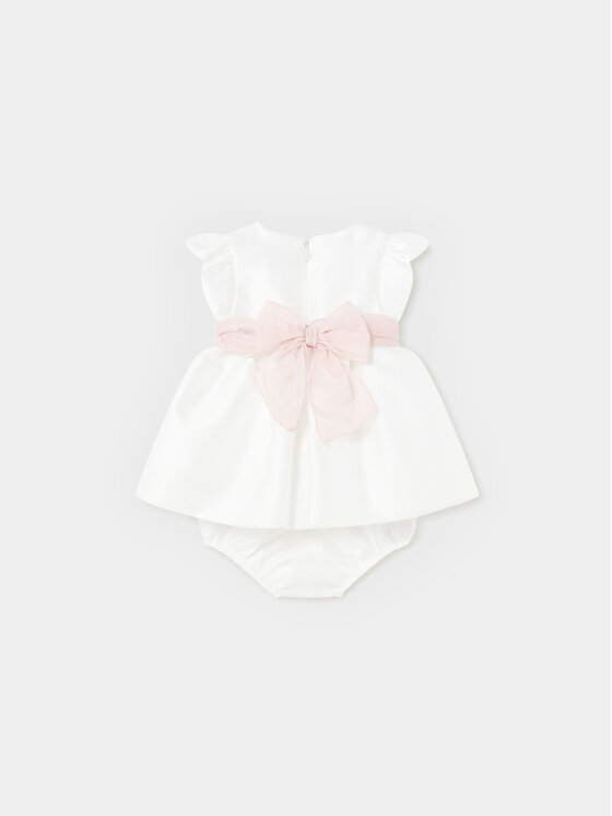 Mayoral Mayoral Elegantes Kleid 1823 Weiß Regular Fit