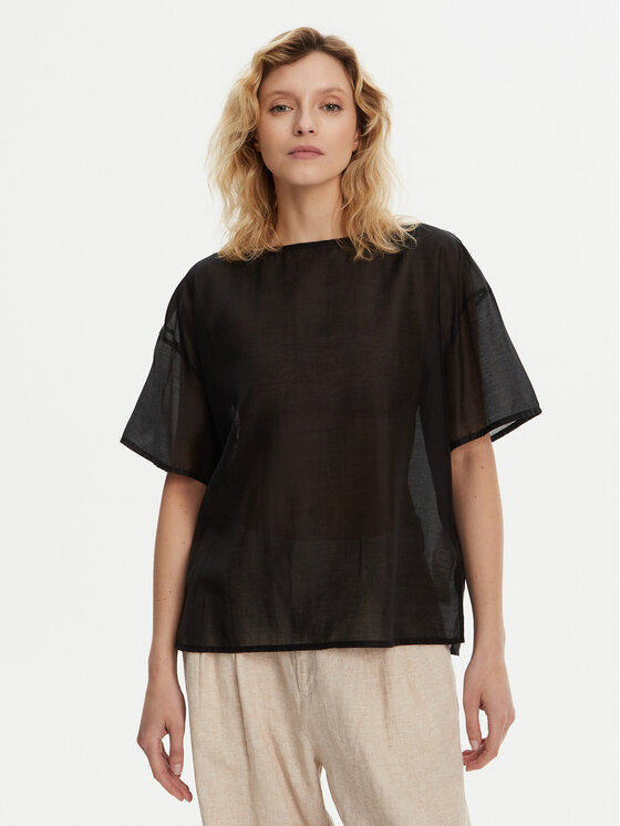 Bomboogie Bomboogie Blúz SW9008TLYA5 Fekete Relaxed Fit