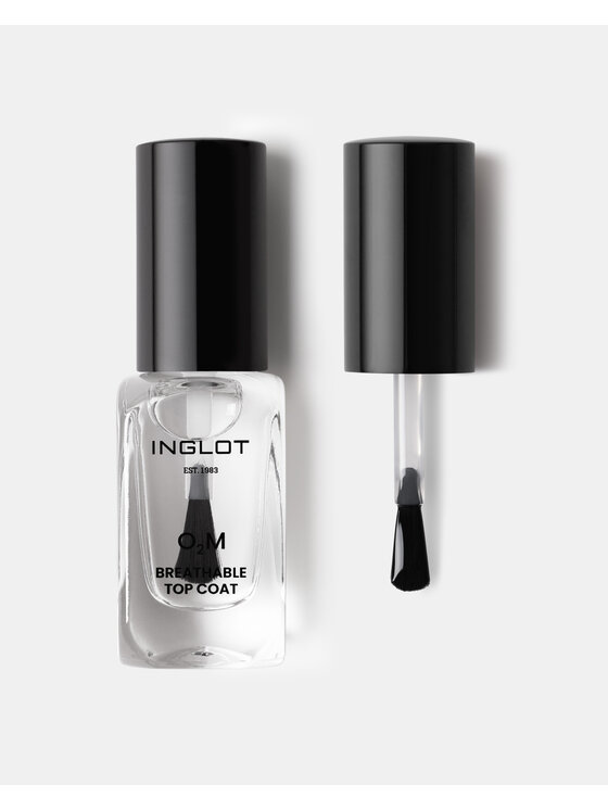 INGLOT INGLOT O2M „Oddychający” utrwalający Lakier do paznokci Bezbarwny