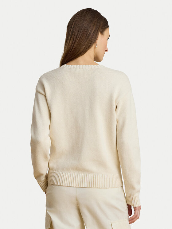 LAUREN RALPH LAUREN LAUREN RALPH LAUREN Πουλόβερ 200P14120001 Κρεμ Regular Fit