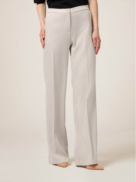 Oltre Oltre Pantaloni di tessuto P295R208442N002 Écru Baggy Fit