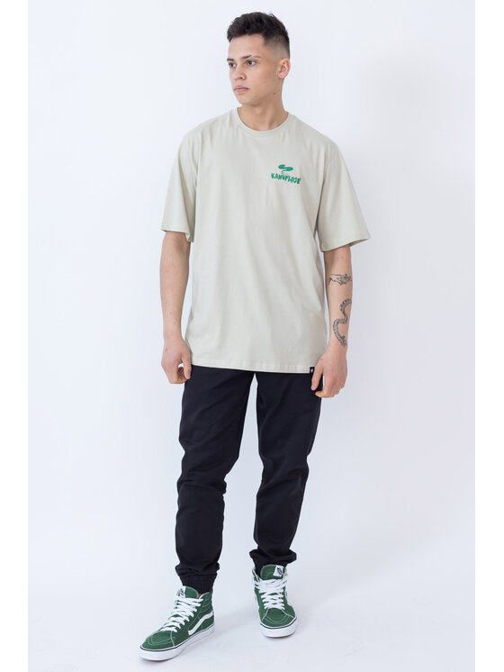 Kamuflage Kamuflage T-Shirt Puff Puff Pass Beżowy Relaxed Fit