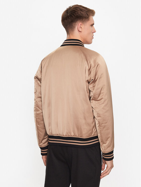 BOSS Boss Bunda bomber 50483945 Béžová Regular Fit
