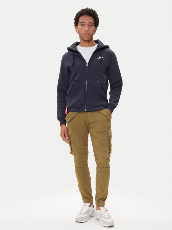 Alpha Industries Alpha Industries Pulóver Basic Zip 118342 Sötétkék Regular Fit
