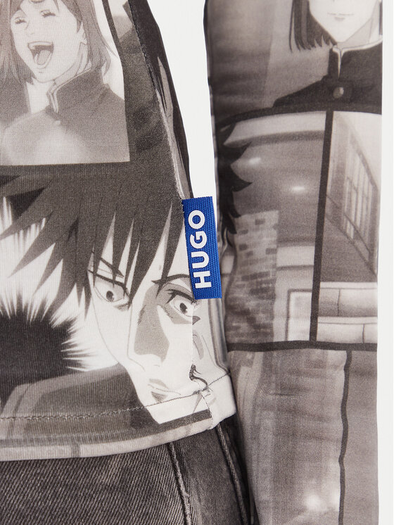 HUGO HUGO Блуза Diraluna 50555473 Сив Regular Fit