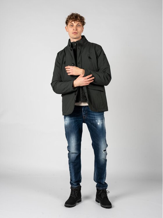 Geox Geox Μπουφάν μεταβατικό M2620A T2953 Πράσινο Regular Fit