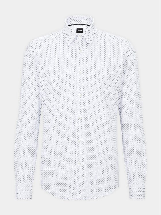 BOSS Boss Camicia P-Roan 50497111 Bianco Slim Fit