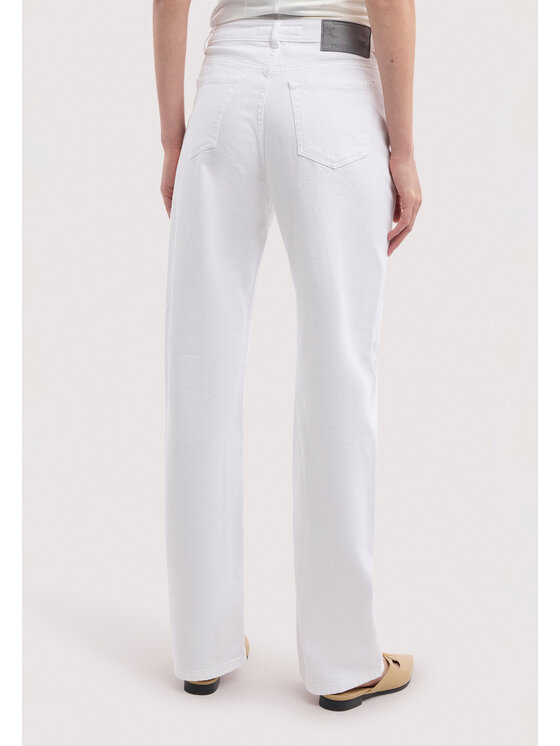 Trussardi Trussardi Spodnie materiałowe P7059000362N001 Biały Regular Fit