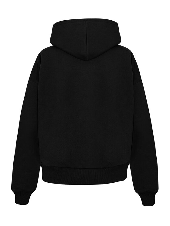 Magda Matyja Magda Matyja Bluza HOODIE BLACK Czarny Oversize