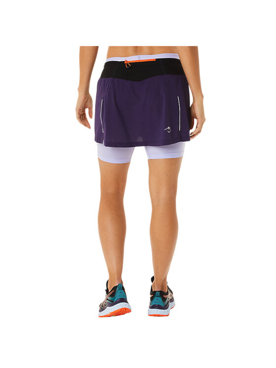 Asics Asics Szorty sportowe ASICS Fujitrail Skort Granatowy Regular Fit