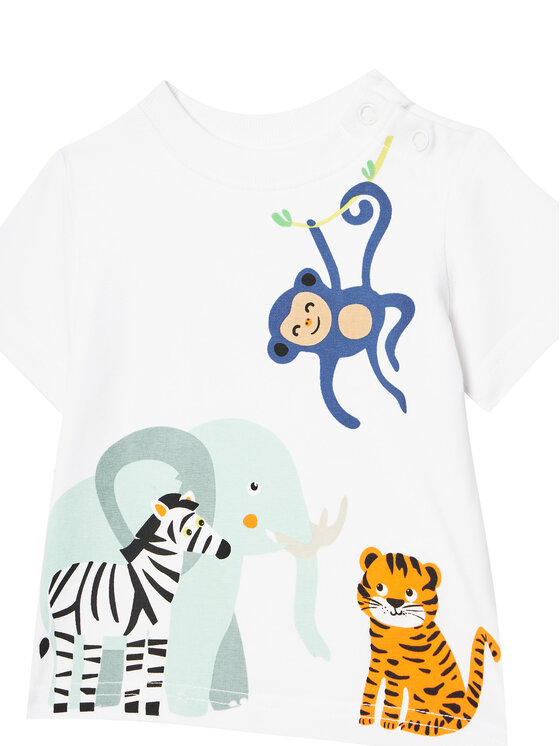 Coccodrillo Coccodrillo T-Shirt WC5143201TBN Biały Regular Fit