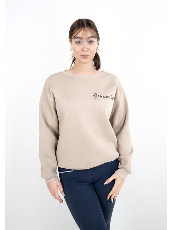 DKaren Sport DKaren Sport Bluza EQ001 Beżowy Classic Fit