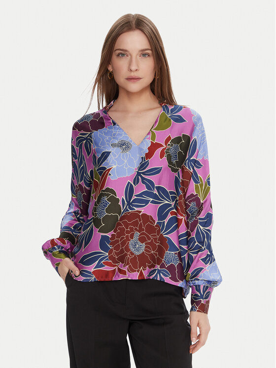 LOLA CASADEMUNT LOLA CASADEMUNT Πουκάμισο MF2515003 Μωβ Loose Fit