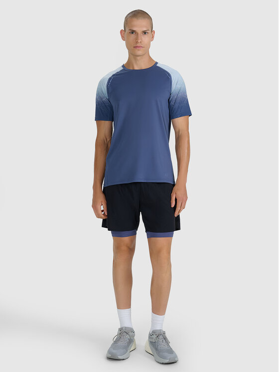 4F 4F Szorty sportowe TRAIL RUNNING Czarny Regular Fit