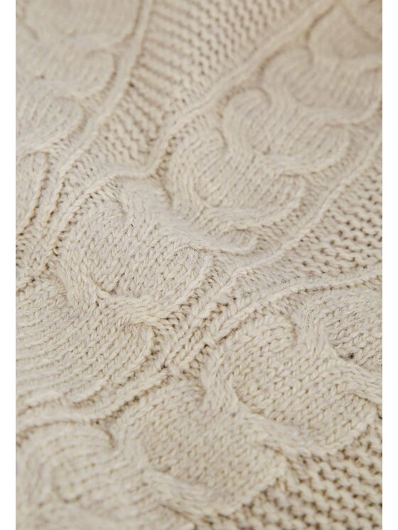 Volcano Volcano Sweter S-ESSIE Beżowy Regular Fit