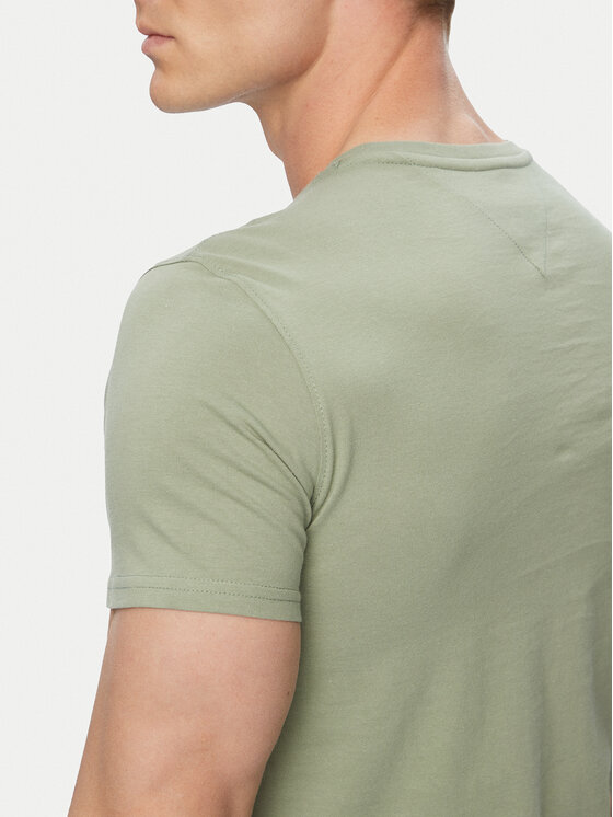 Tommy Jeans Tommy Jeans T-Shirt DM0DM04411 Khakifarben Slim Fit