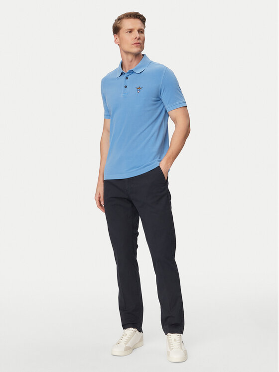 Aeronautica Militare Aeronautica Militare Spodnie materiałowe 261PA1711UCT04292 Granatowy Regular Fit