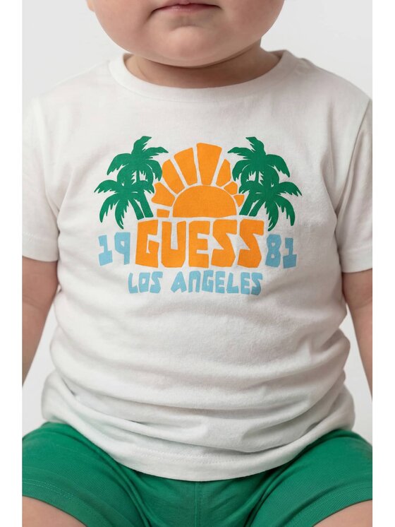 Guess Kids Guess Kids T-Shirt 182571 Bílá Classic Fit