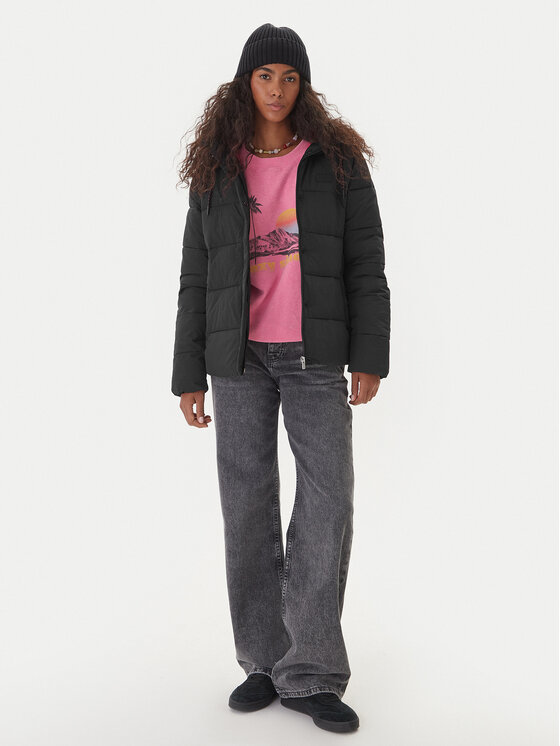 Roxy Roxy Demisezoninė striukė Nightfall ERJJK03680 Juoda Regular Fit