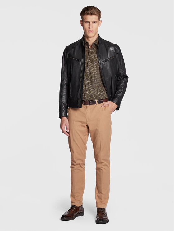 Camicia H-Hank-Kent-C1-214 50478620 Beige Slim Fit...