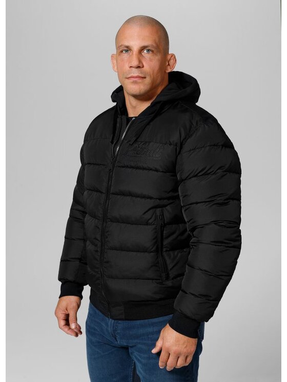 PITBULL PITBULL Kurtka zimowa HIDDEN Czarny Regular Fit
