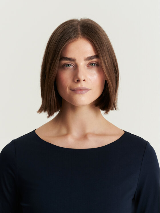 TATUUM TATUUM Bluzka MIKAJANKA Granatowy Classic Fit