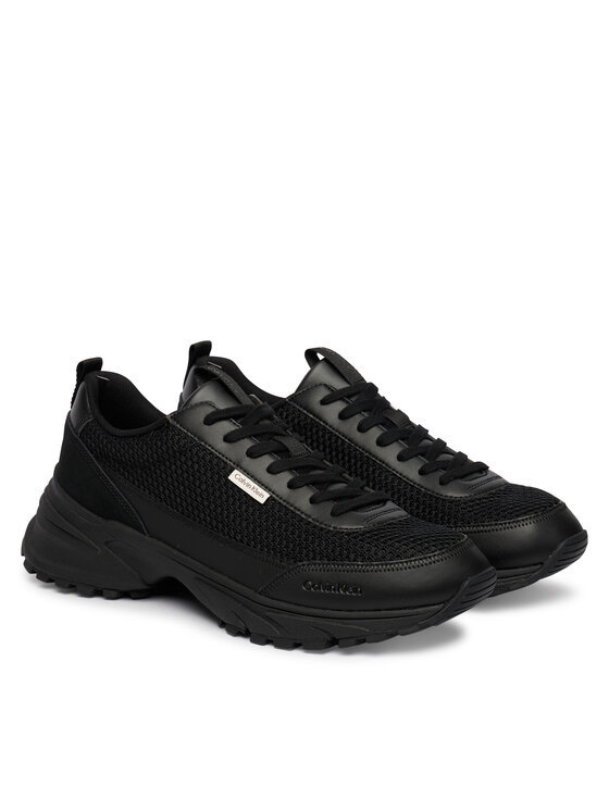 Calvin Klein Calvin Klein Sneakersy Hike Runner Laceup Mesh HM0HM02240 Czarny