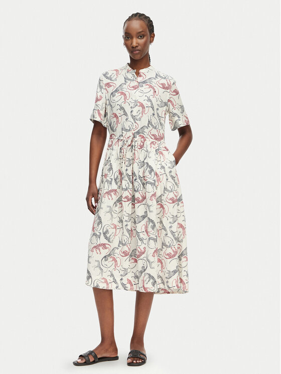 Tommy Hilfiger Nyári ruha WW0WW49633 Bézs Relaxed Fit