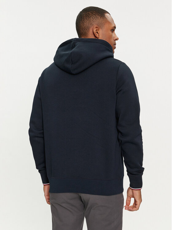 Tommy Hilfiger Tommy Hilfiger Pulóver Logo MW0MW32673 Sötétkék Regular Fit