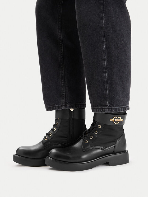 LOVE MOSCHINO LOVE MOSCHINO Schnürschuhe JA24024G1NIN100A41 Schwarz