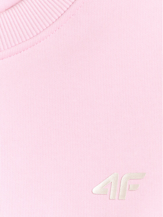 4F 4F Bluza BOW MOTION Różowy jasny Loose Fit