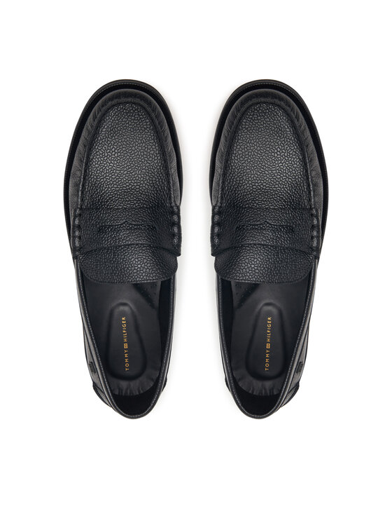 Tommy Hilfiger Tommy Hilfiger Mokasyny Premium Scotch Grain Loafer FM0FM06071 Czarny