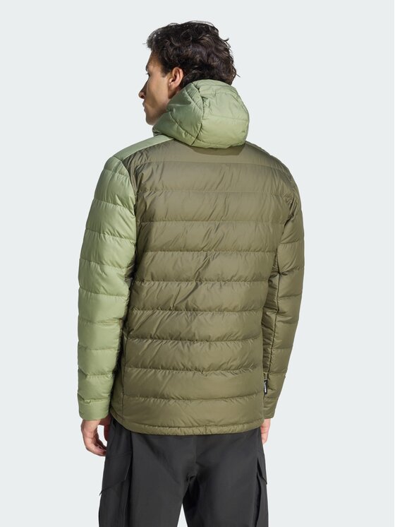 adidas adidas Kurtka wielofunkcyjna Terrex Multi Light Down CLIMAWARM Hooded Zielony Regular Fit