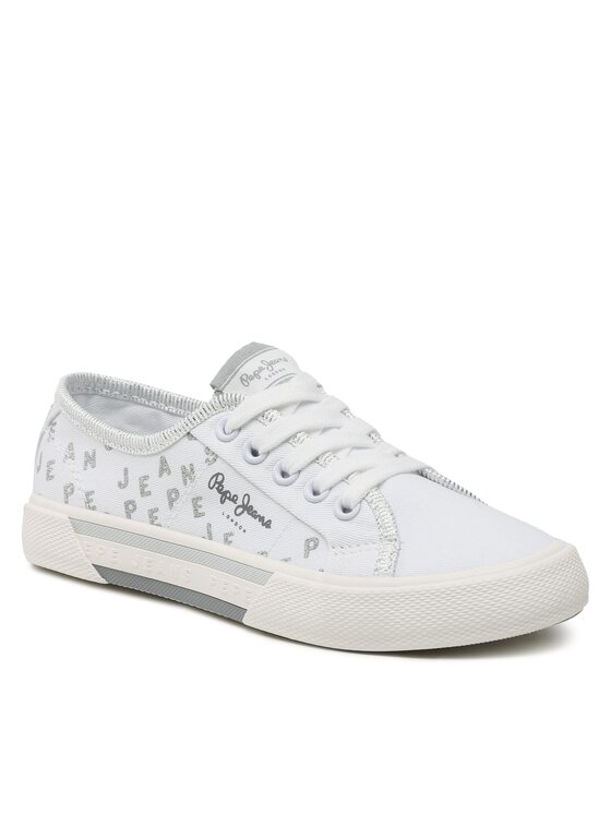 Pepe Jeans Pepe Jeans Гуменки Brady Shine G PGS30562 Бял