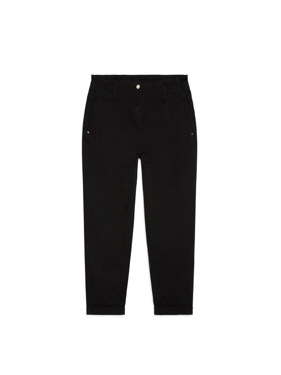 Fiorella Rubino Fiorella Rubino Spodnie materiałowe P706T005159N033 Czarny Regular Fit