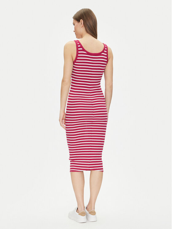 Tommy Jeans Tommy Jeans Kasdieninė suknelė Essential DW0DW19447 Raudona Slim Fit