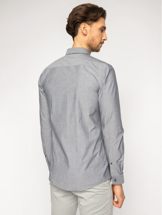 HUGO Hugo Koszula Erondo 50425904 Szary Extra Slim Fit